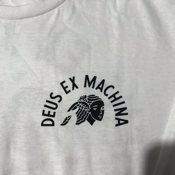 Deus Ex Machina Off White Long Sleeve Crew Neck Tee - Picture 3 of 11